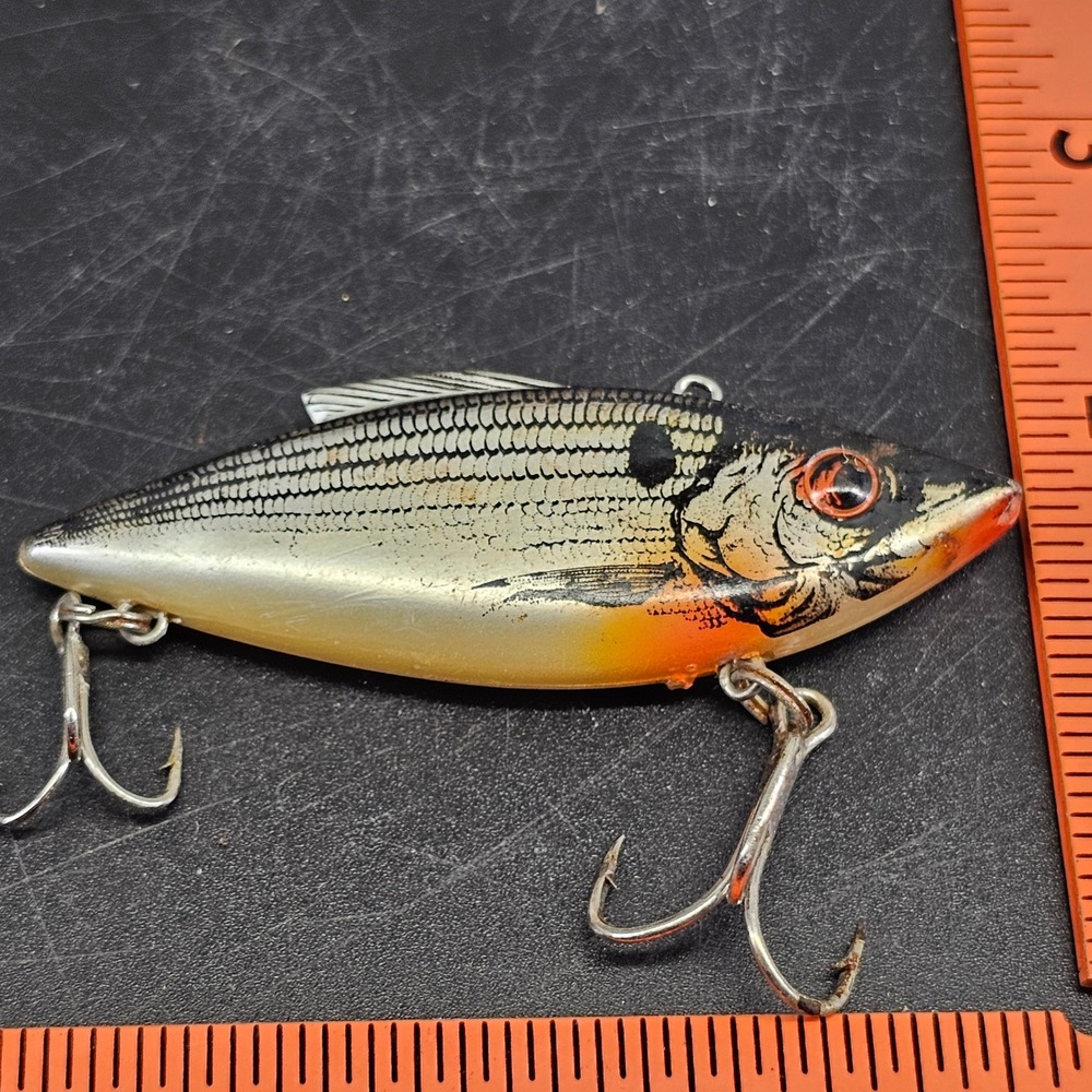 Lipless Crankbait Fishing Lure Silver Gold Orange Shad Pattern 2.75in 3116